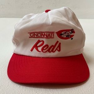 Vtg 90s Annco Cincinnati Reds Baseball SnapBack Hat
